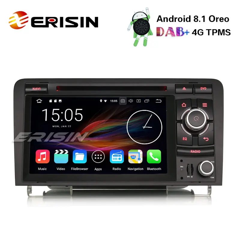 

Erisin ES3627A 7" Android 8.1 Car Stereo DAB+ GPS TPMS DTV-IN BT CD Satnav for AUDI A3 S3 RS3 RNSE-PU