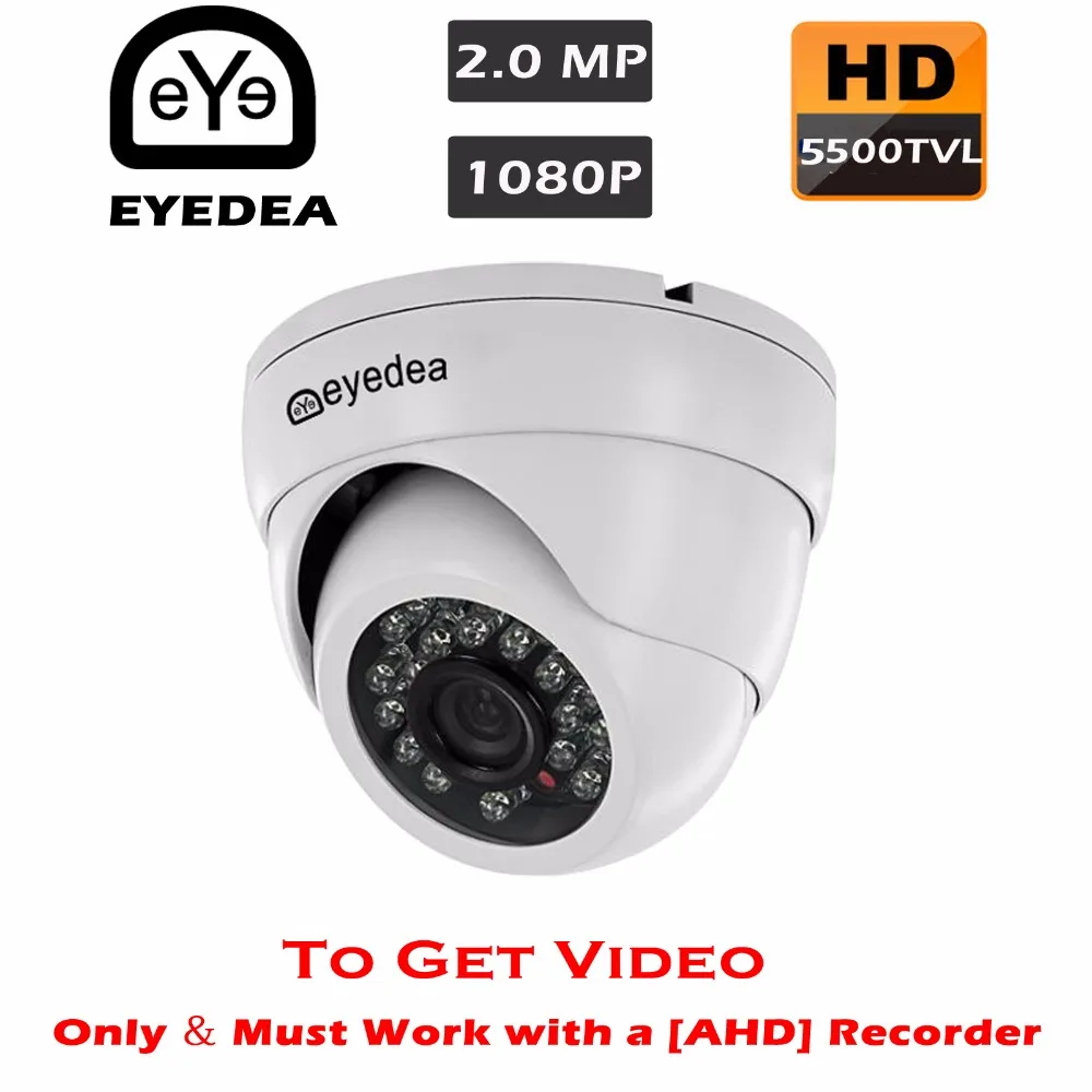 

Eyedea 2.0MP 1080P 5500TVL Night Vision White Dome Outdoor Waterproof Video Surveillance CCTV Security Camera for AHD Recorder