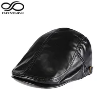 LUCKYLIANJI для женщин мужчин Мода PU Casquette художника Гангстер берет кепки газетчик путешествия таксиста шляпа в стиле Гэтсби