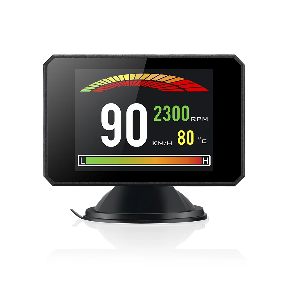 Светодиодный дисплей OBD2 OBD цифровой HUD Автомобильный спидометр бортовой