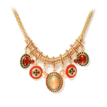 РАСПРОДАЖА ТОВАРОВ! племенные Винтажные Ювелирные изделия для танцев ожерелье золотое ожерелье украшения для танца живота аксессуары