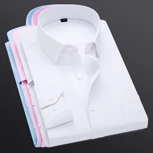 Мужская деловая рубашка в полоску, Новое поступление, саржевая Мужская рубашка, квадратный воротник, длинный рукав, тонкая официальная рабочая одежда# G83