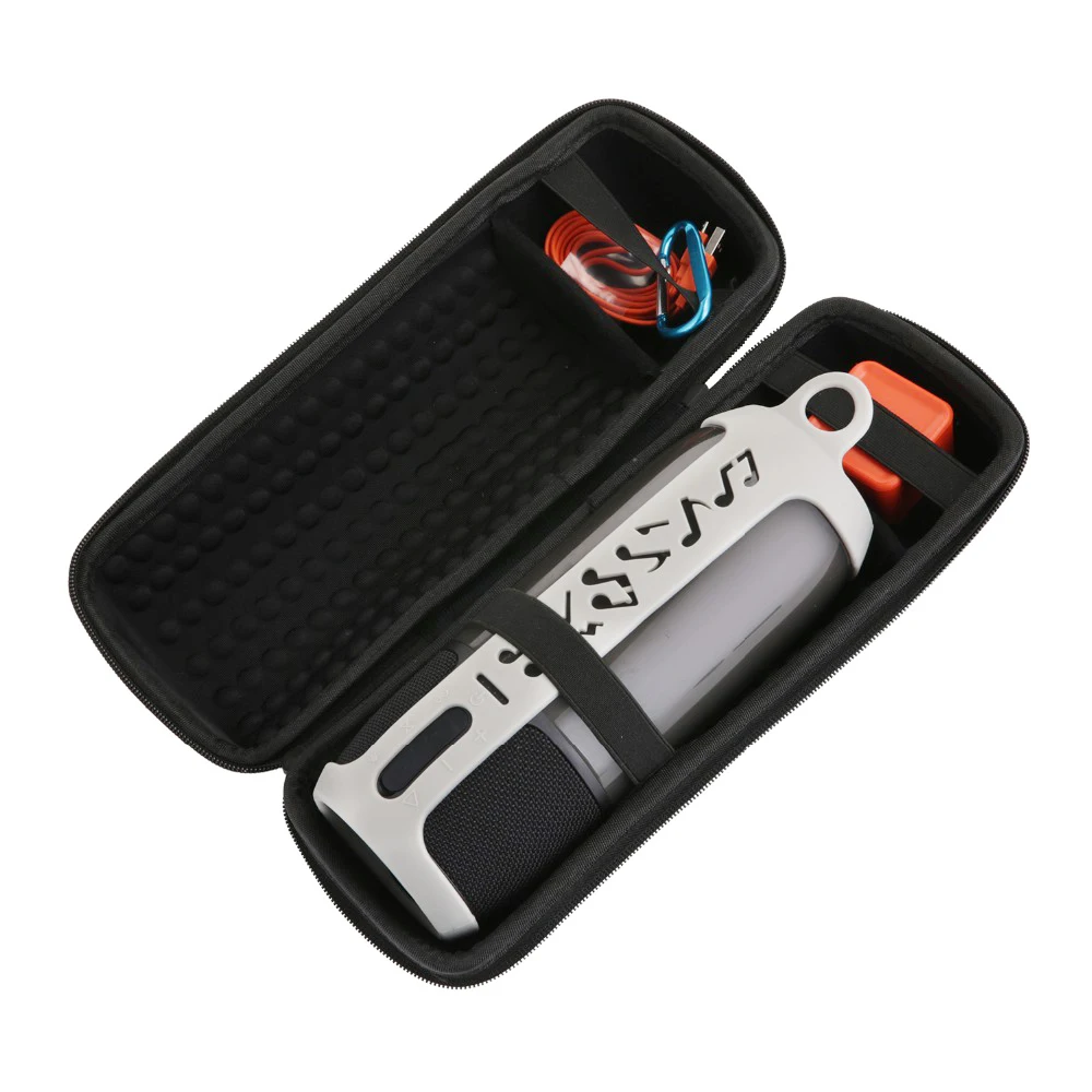 Caixa de Armazenamento Bolsa + Silicone Capa para Jbl Bluetooth para Jbl 2 em 1 Dura Levar Zíper Macio Case Pulso 3 Alto-falante Pulse3 Coluna Eva - Image 3