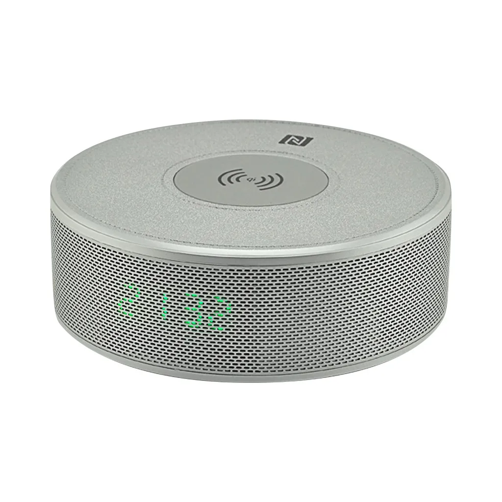 Лидер продаж беспроводной Bluetooth динамик портативный мини-будильник портативный сабвуфер карты Малый TF вход AUX аудио