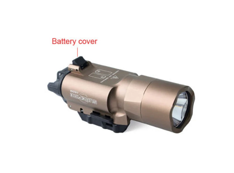 

2 Color Tactical Flashlight Suit 20mm Rail Mount for Airsoft Pistol Handgun Rifle Hunting Camping Outdoor Tool