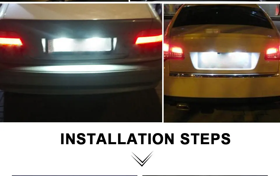 12V Car Styling 18 SMD Chips LED Number License Plate Lights For Honda For Civic VII4 VIII Accord Legend Auto Accessories 6500k (10)