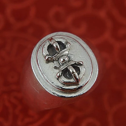 

silver ring man domineering vajra restoring ancient ways to ward off bad luck fine silver ring male character by hand