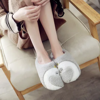 

Suihyung Winter Warm Home Slippers Women Non-slip Indoor Shoes Ladies Soft Bottom Fur Slides House Fluffy Slip On Woman Slippers