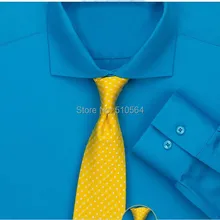 Стиль хлопок синяя рубашка деловая повседневная мужская приталенная рубашка на заказ Мужская кутавэй воротник