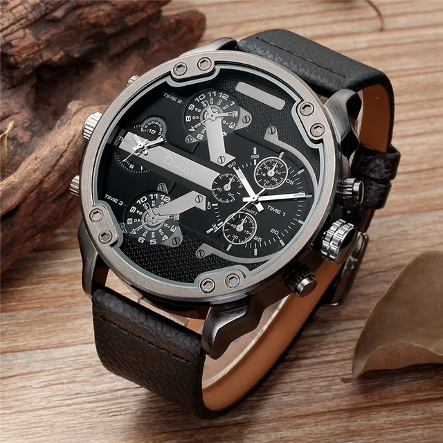 Famous Designer Mens Watches Top Brand Luxury Quartz Watch Oulm PU