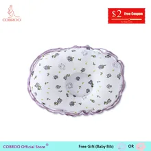 

COBROO Newborn Baby Pillow Prevent Flat Head Forming Floral Rose Sleeping Shaping Pillow for Baby Girls 0-12 Months YP120004