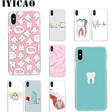 Жесткий чехол IYICAO с зубами для iPhone 4, 4S, 5, 5S, Se, 6, 7, 7 plus, 8, 8 Plus, X, XS, MAX, XR, 6s Plus, 11 pro max