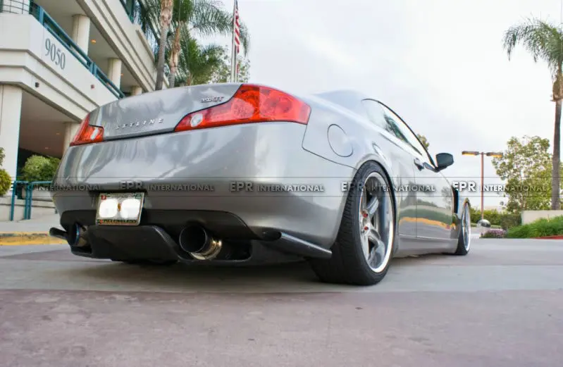 03-08 Z33 350z Infiniti G35 Coupe 2D JDM TS Style Rear Diffuser 6Pcs (with fitting) Carbon(13)_1