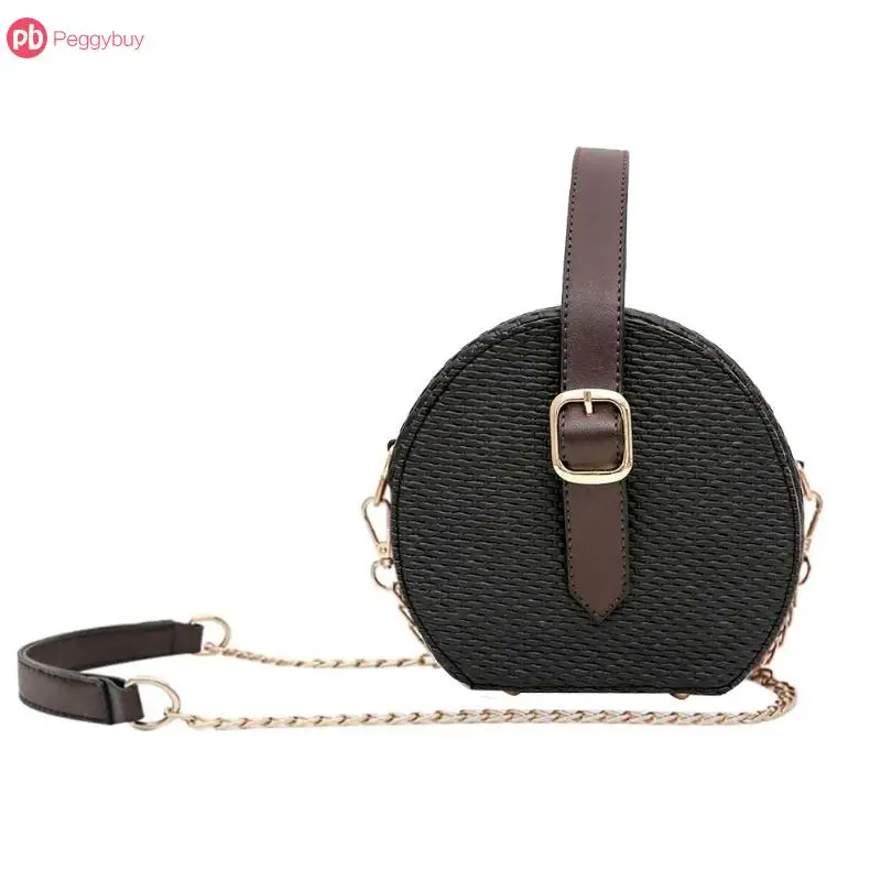 Bohemian Bali Round Leather Bags Women Mini Messenger Bag Circle Beach Handbag Crossbody Famous ...