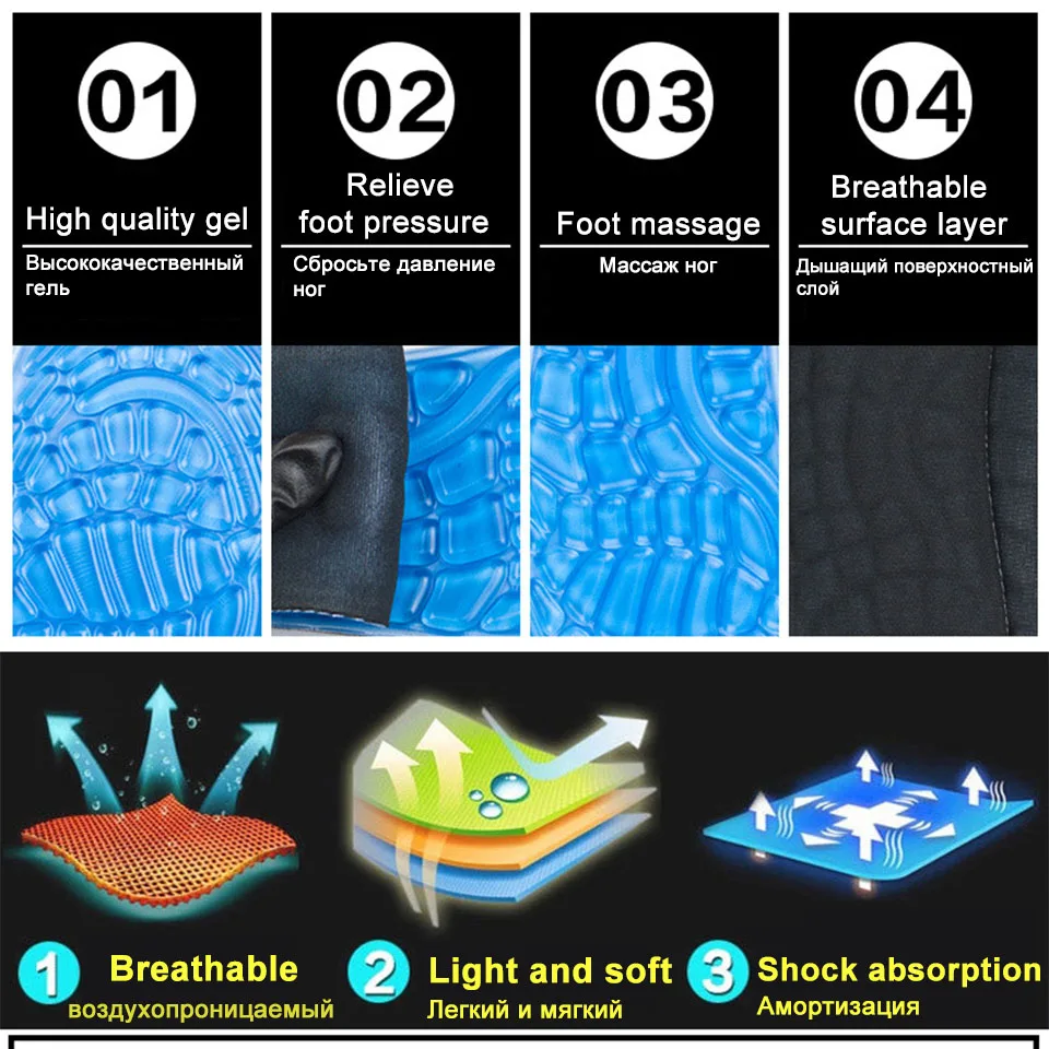 gel insoles Blue A10