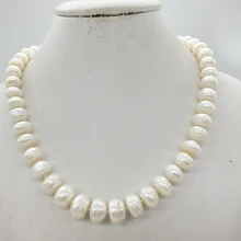 Пресноводный жемчуг, черный/белый жемчуг ожерелье, огромный барочный жемчуг 12-14 мм 18 дюймов