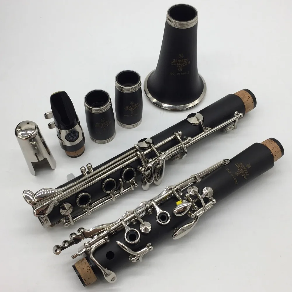 Ebony Blackwood Clarinet CONSERVATOIRE Professional A Clarinet Bakelite 17 Keys Mouthpiece Reeds