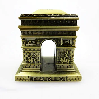 

Classical 3D Handmade Tower Model Construction Ornament Arc de Triomphe Decoration Artwork Souvenirs Gift Triumphal Arch Symbol