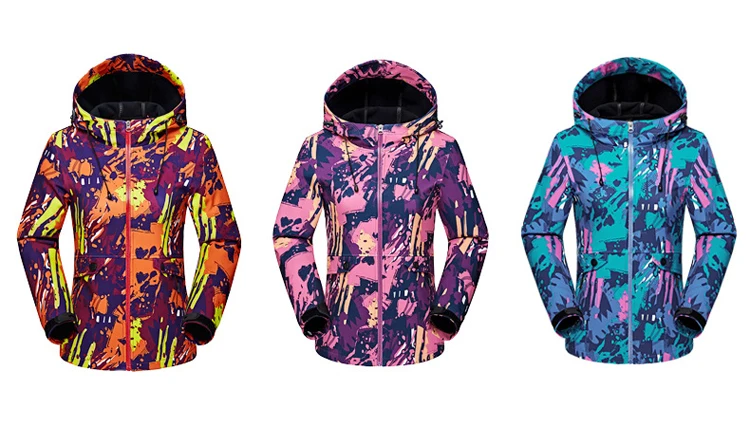 Esportes ao ar Cabolsa de Pesca Feminino Primavera Outono Softshell Velo Jaqueta Livre Camuflagem Térmica Blusão Caminhadas Acampamento Vb082 6 High Quality Esporte e Lazer