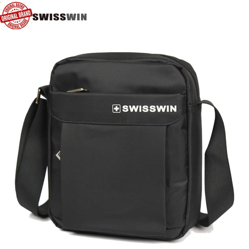 Swiss Men Casual Messenger Bag Oxford Chest Pack Multifunction Shoulder