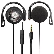 Ушные крючки спортивные наушники бас наушники для бега IH-850 микрофоном Регулятор громкости HiFi для iPhone/samsung IOS Android смартфонов