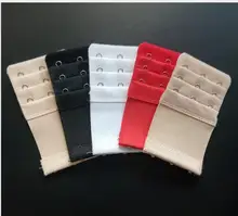 Sutiã de extensão em 2 peças/3 linhas, 3 ganchos de aço inoxidável, fivela de extensão, ajustável, sutiã traseiro para mulheres fivela com fivela