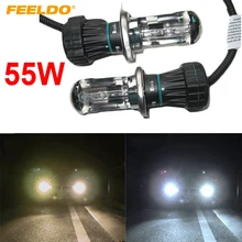 FEELDO 10 шт. автомобиля 12 v AC 55 Вт Биксеноновая разрядная лампа высокой интенсивности для H4/9003 Hi/Lo луч HID сменный лампы 4300 K, 6000 K, 8000 K, 10000 K, 12000 K# FD-2422
