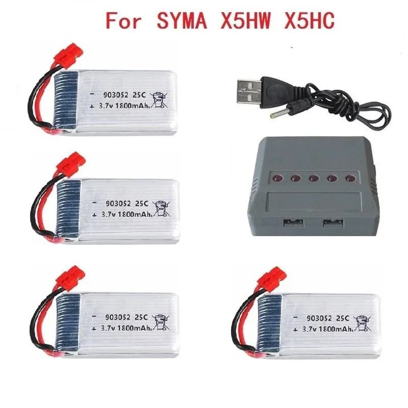 1800 мАч 3,7 в lipo Батарея Зарядное устройство для KY601S SYMA X5 X5S X5C X5SC X5SH X5SW M18 H5P HQ898 H11D H11C T64 T04 T05 F28 F29 T56 T57 - Цвет: Светло-зеленый