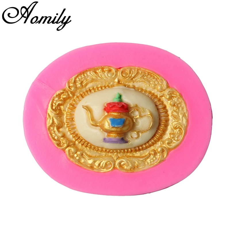 Aomily Tea Pot Silicone Cake Molds Cake Decorating Jelly Mold Fondant