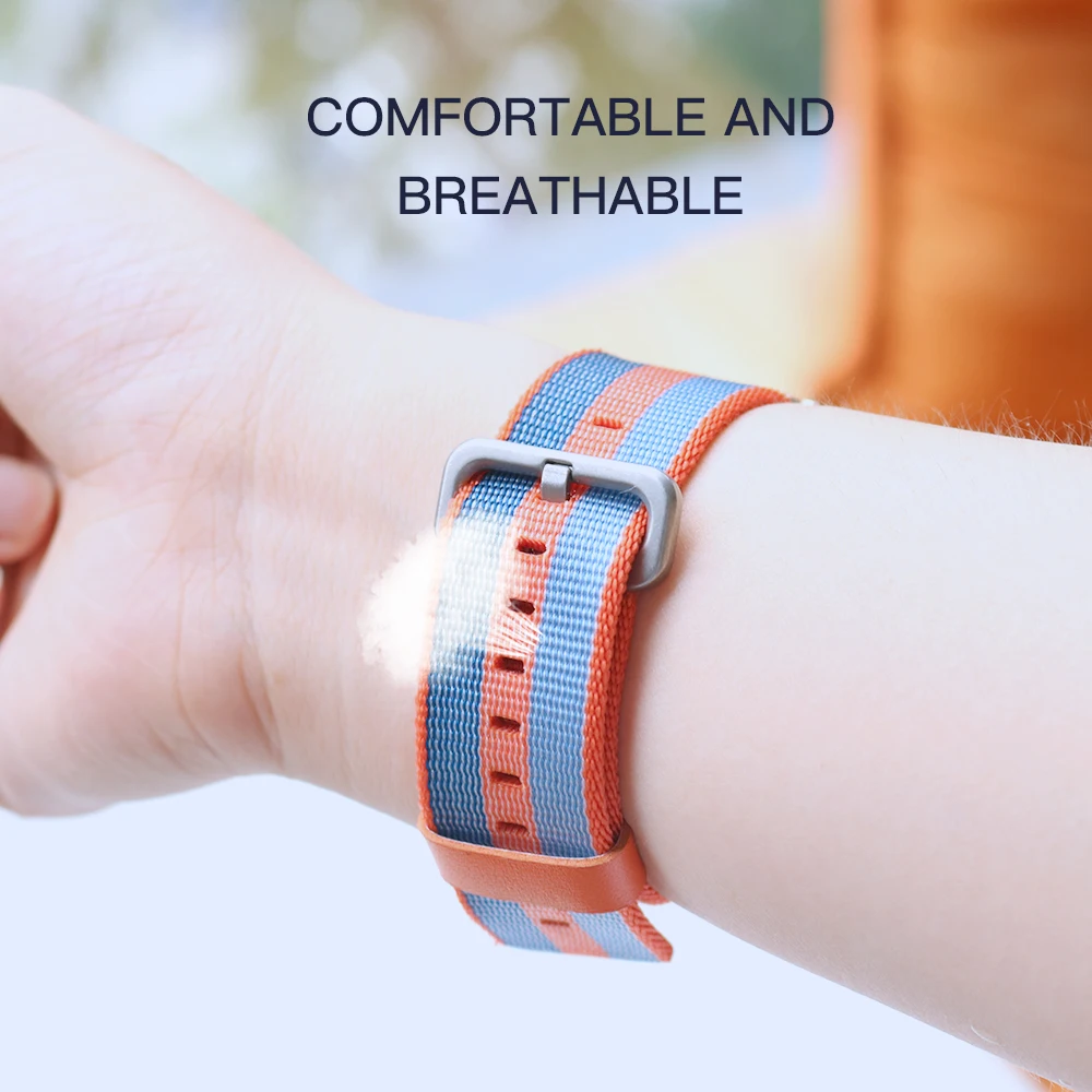 Ремешок для умных часов SIKAI 20 мм ремешок браслета Xiaomi Amazfit нейлоновый браслет Bip