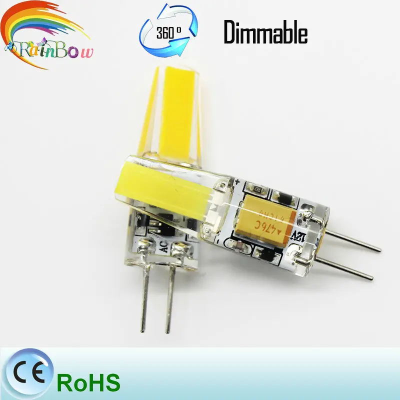 Мини G4 светодиодный светильник COB светодиодный светильник 3 Вт 6 Вт DC AC 12 в светодиодный G4 COB светильник с регулируемой яркостью 360 Угол луча люстра светильник заменить Галогенные G4 лампы
