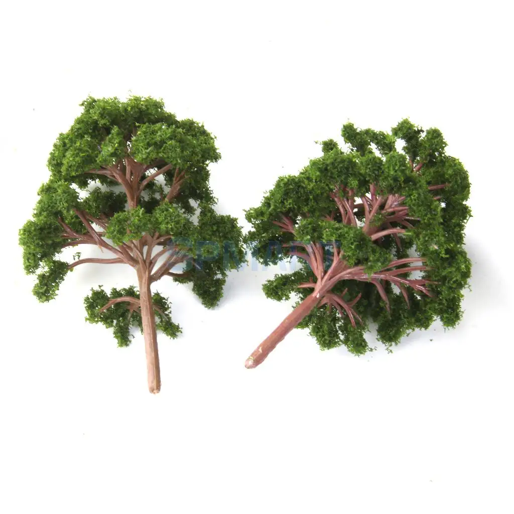 10 шт. Banyan модели деревьев и поезда пейзаж масштаб 1:75|tree model|model trainmodel train scenery |