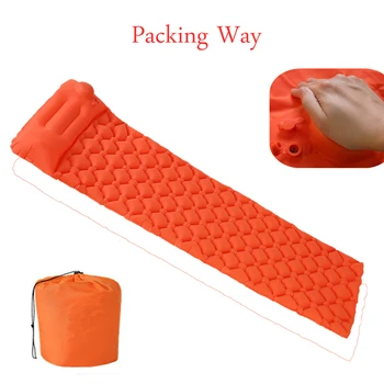 

Nylon TPU Sleeping Pad Lightweight Moisture-proof Air Mattress Portable Inflatable Mattress Camping Mat