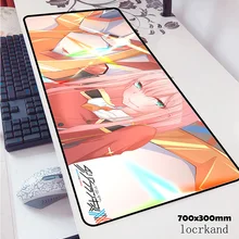 Коврик для мыши darling in the franxx 70x30 см игровой коврик для мыши крутой офисный notbook Настольный коврик очаровательные padmouse игры pc gamer коврики