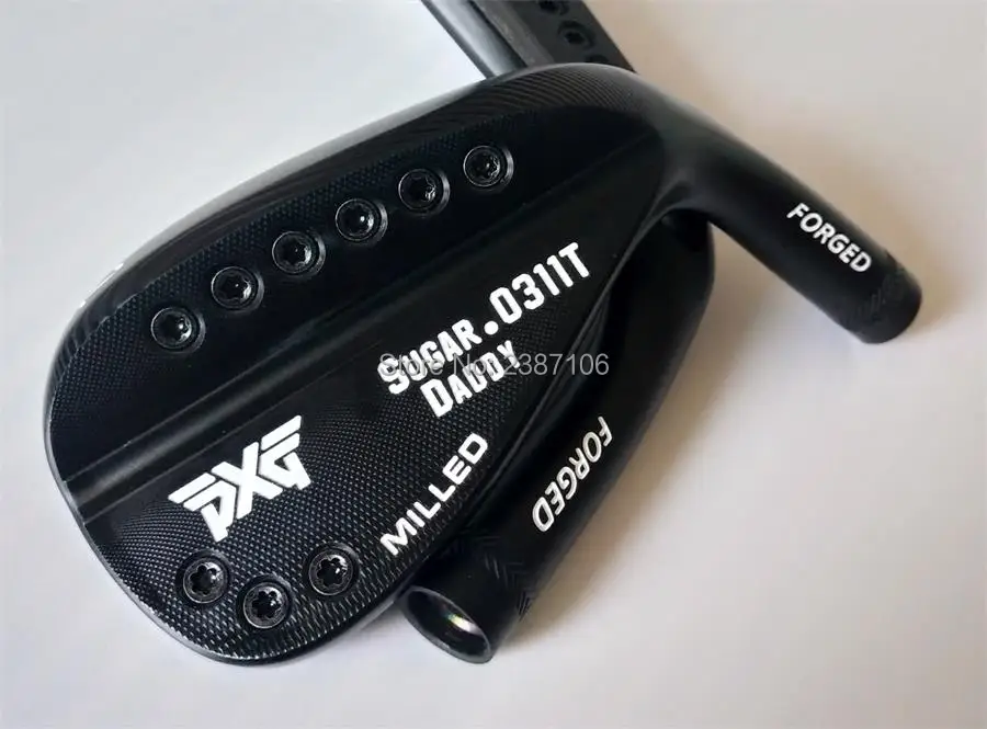 

Playwell 2018 0311T SUGAR DADDY black golf wedge forged carbon steel golf wedge head right left head