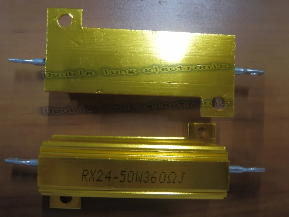 potência, resistor dourado, rx24 50w, 120r, 150r,