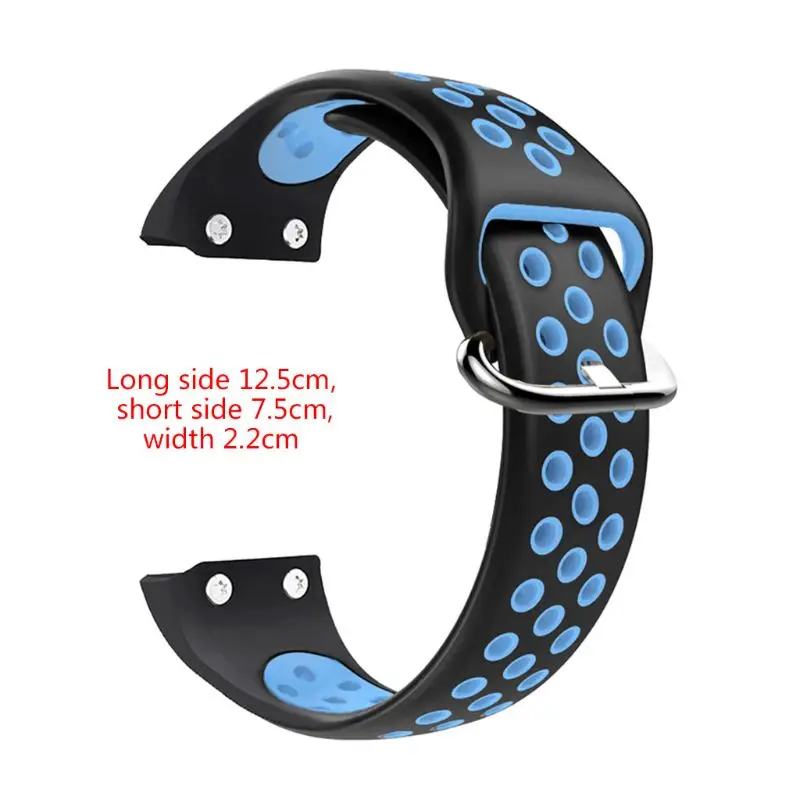 Two-color Soft Silicone Watchband Sports Wrist Band Strap Replacement for Garmin Forerunner 35 Smart Watch Accessories