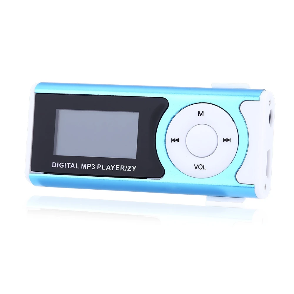 

New Shiny Mini USB Clip LCD Screen MP3 Music Player Support 16GB Micro SD Music MP3 Player Mini USB (Only Mp3+USB)