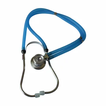 

Portable Dual Head EMT Clinical Stethoscope Medical Auscultation Device Estetoscopio Transparent Blue Fonendoscopio
