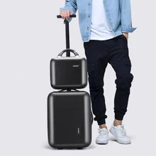 CARRYLOVE 16 дюймов маленький Дорожный чемодан, набор, сумка на колесиках, abs, ручная сумка для багажа на колесиках