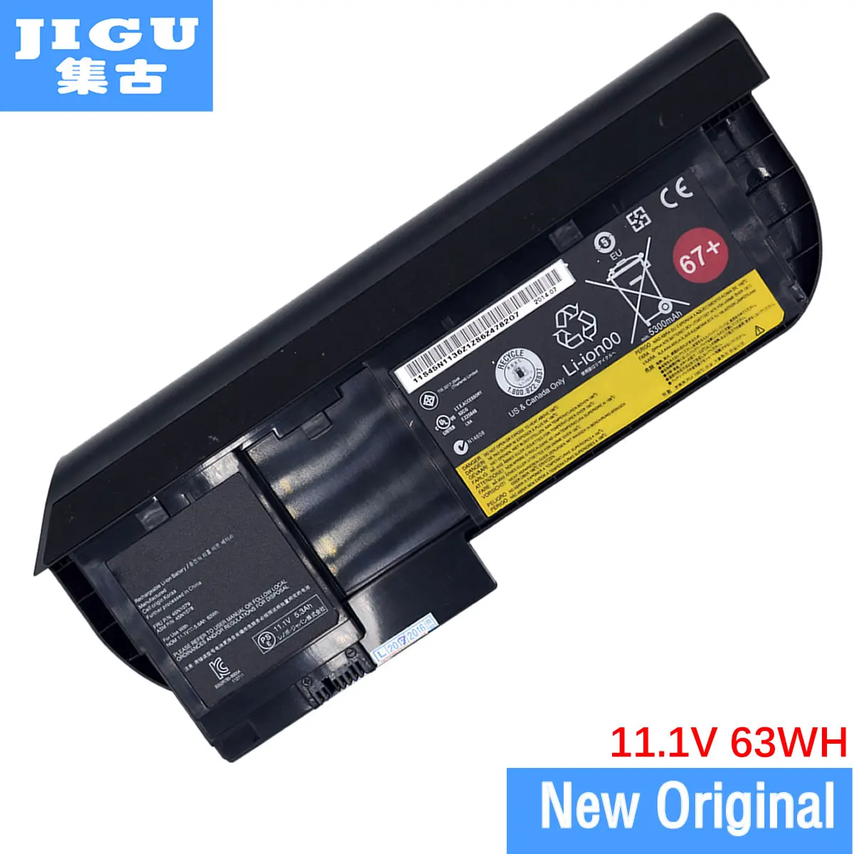 JIGU 11 1 В 63WH Оригинальный Новый аккумулятор для ноутбука X230T серии 45N1075 45N1074 45N1079 45N1078