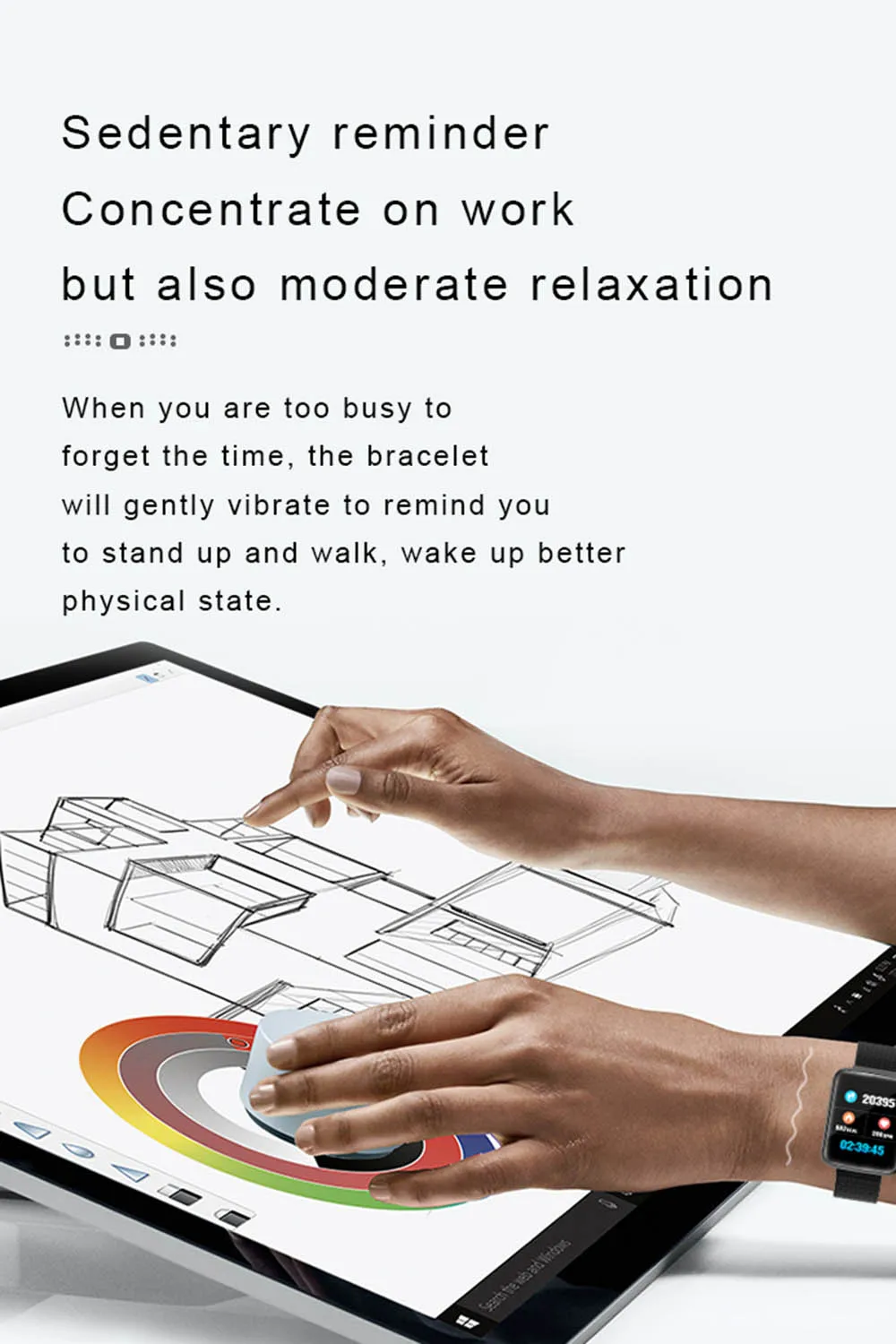 Baratos Pulsera inteligente H19 relojes Detector de salud pulsera inteligente pantalla grande de 1,3 pulgadas a prueba de agua BT deportes hombres reloj inteligente hombres