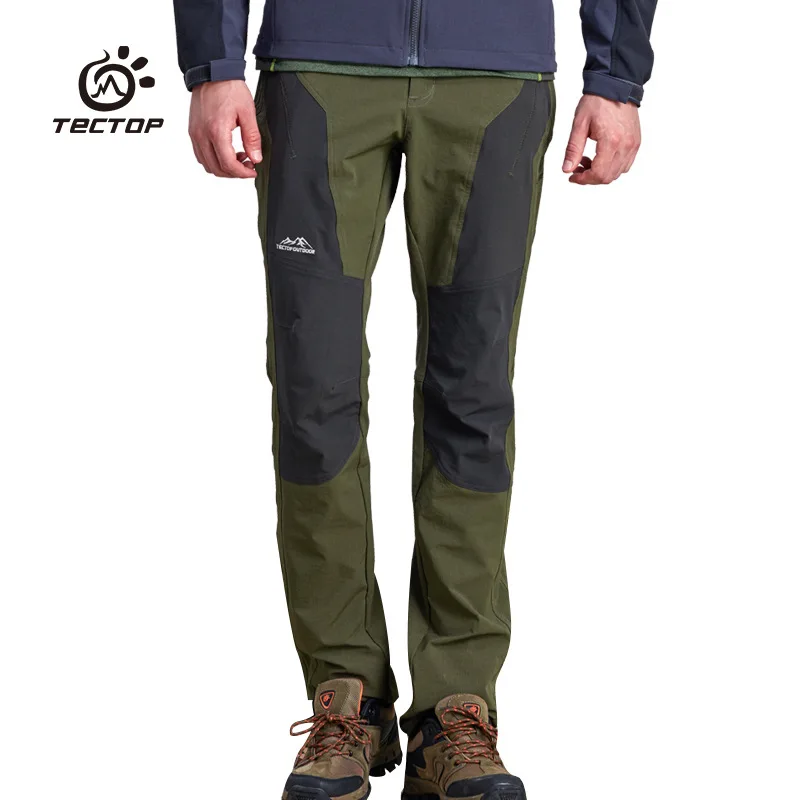 

New Brand Spring Autumn Men Wear-resistant Hiking Pants Windproof Outdoor Sports Climbing Trousers Man Elastic Softshell Pants