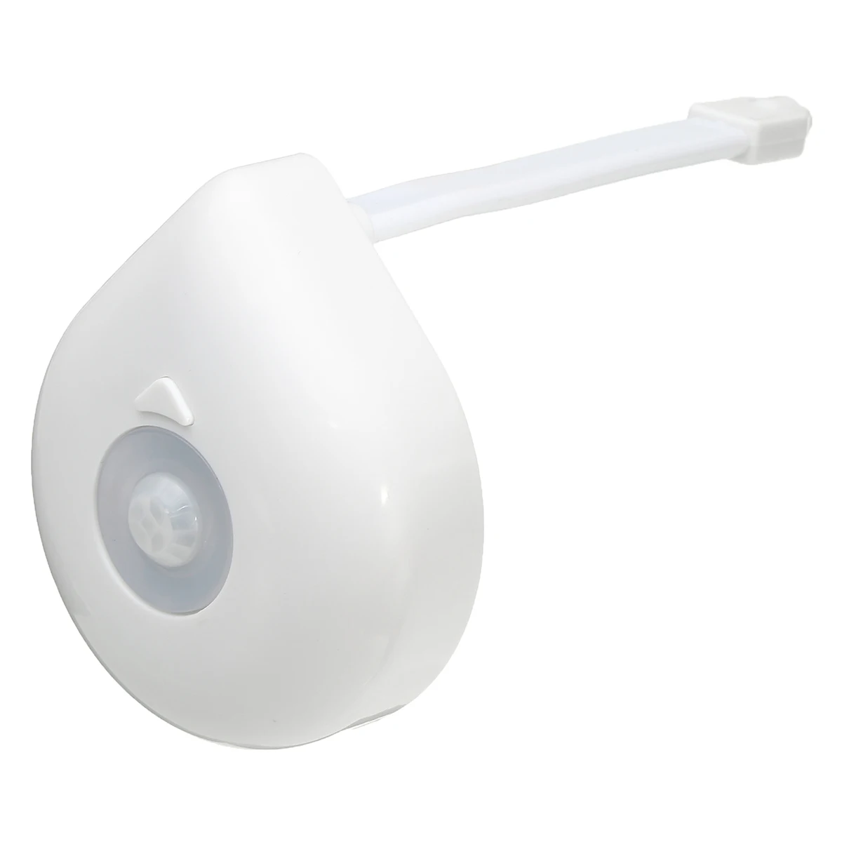 Dazone 8 Colors Human Motion Sensor Automatic SEATS LED Light Toilet Bowl Bathroom Lamp, White