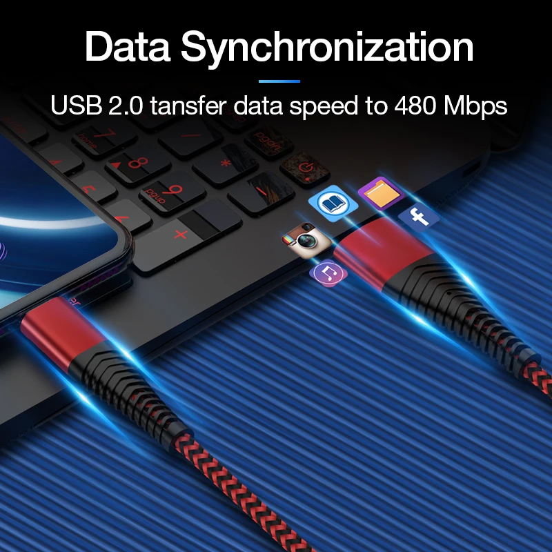 Posugear 2.4A кабель для быстрой зарядки Type C синхронизации данных USB Samsung Huawei xiaomi|Кабели