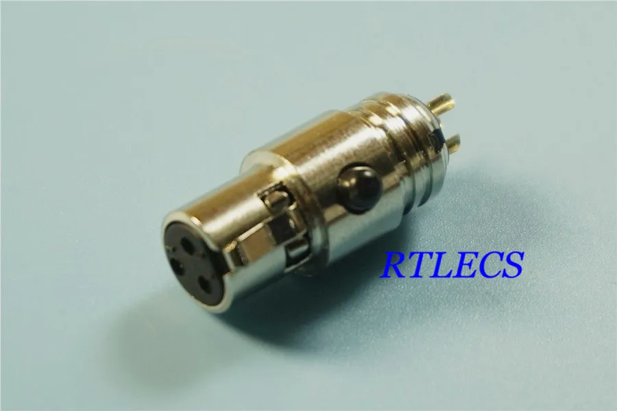 2pcs 3 poles Mini XLR Receptacle Socket Solder Cup Wire / Cable 3 Pin