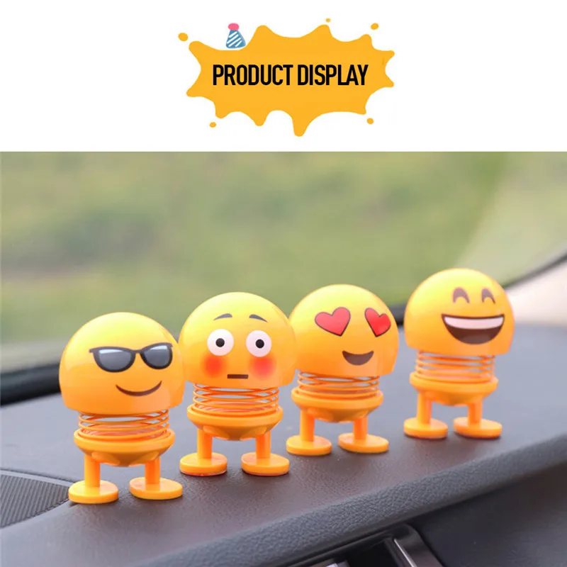 

Car Swing Jewelry Spring Shake Head Doll Decoration Creative Desktop Jewelry Spring Shake Head Doll car decoration