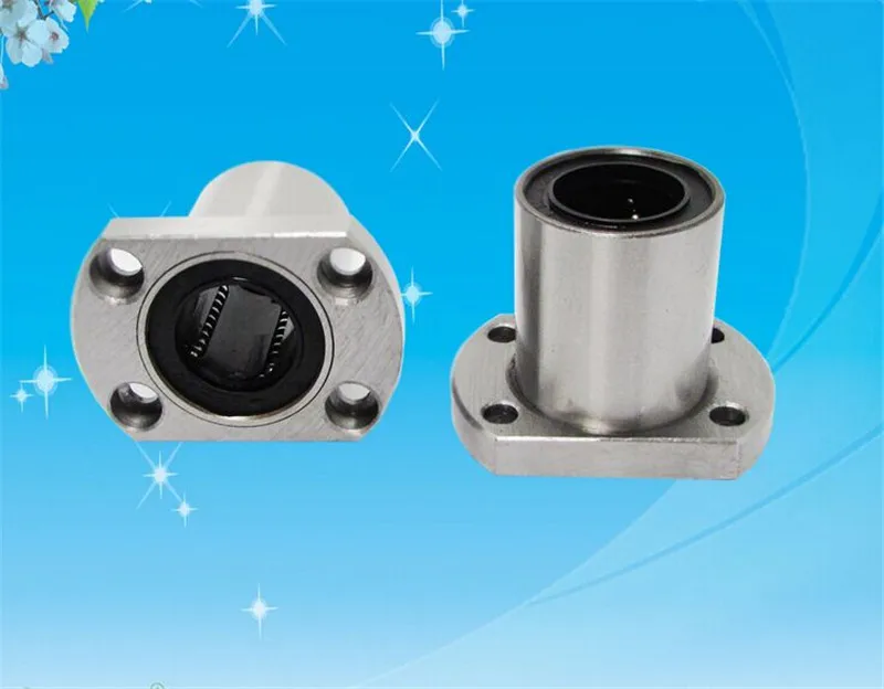 2Pcs/Lot LMH16UU 16mm H Type Flange Linear Motion Bearing Bushing Ball