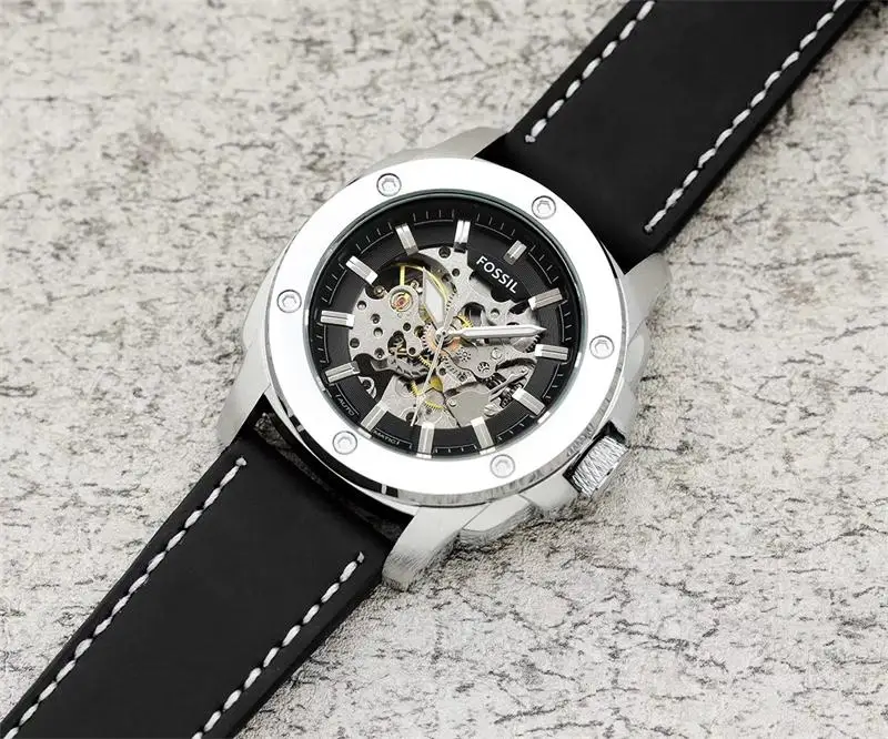 

FOSSIL mens watches automatic watch famous brand fashion calendar 43mm face waterproof mechanical watch good quality