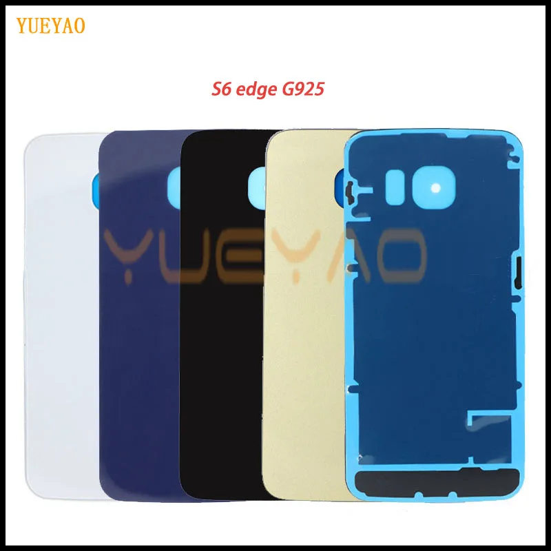 

Battery Glass Cover S6 Edge Plus G928 Back Battery Door Housing S6 Edge G925 Case For Samsung Galaxy S6 G920 Back Glass+Sticker